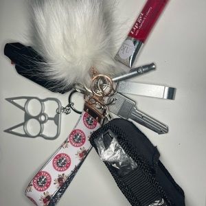 Starbucks theme safety self defense keychain